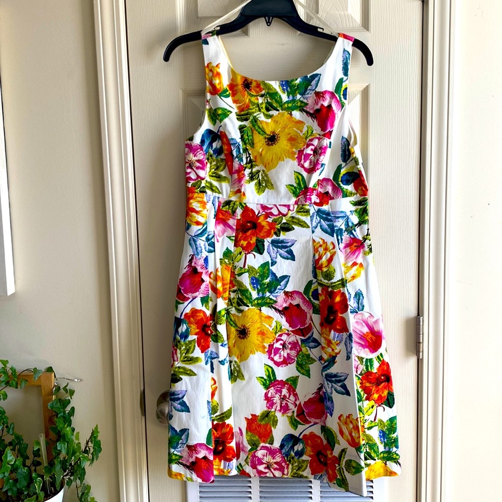 Eliza J A line Floral dress